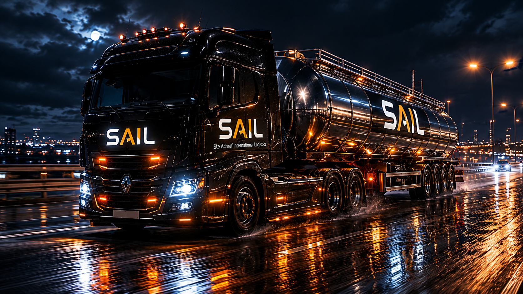 SAIL Semi-remorque citerne - nuit